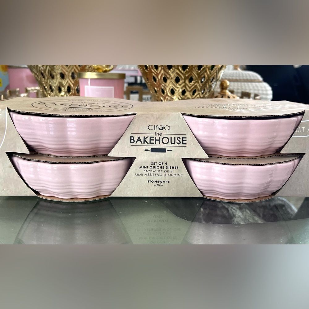 New Set of 4 Mini quiche dishes